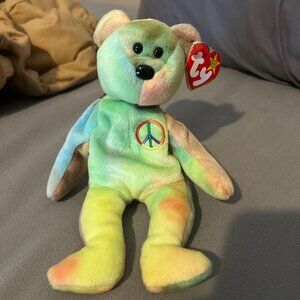 peace beanie baby